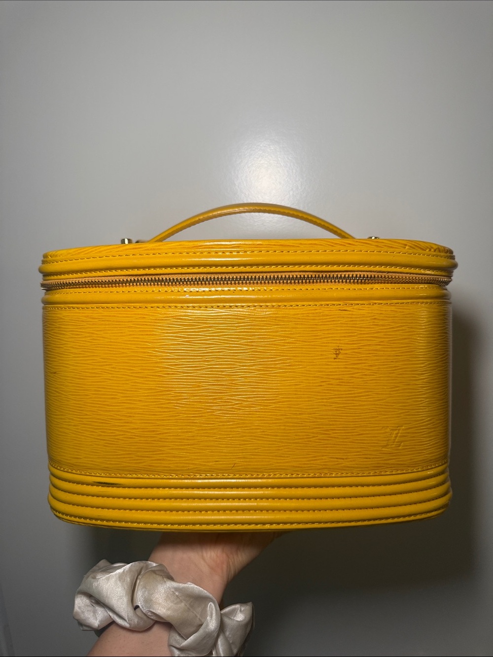 Louis Vuitton Yellow Epi Leather Makeup/Toiletry Case